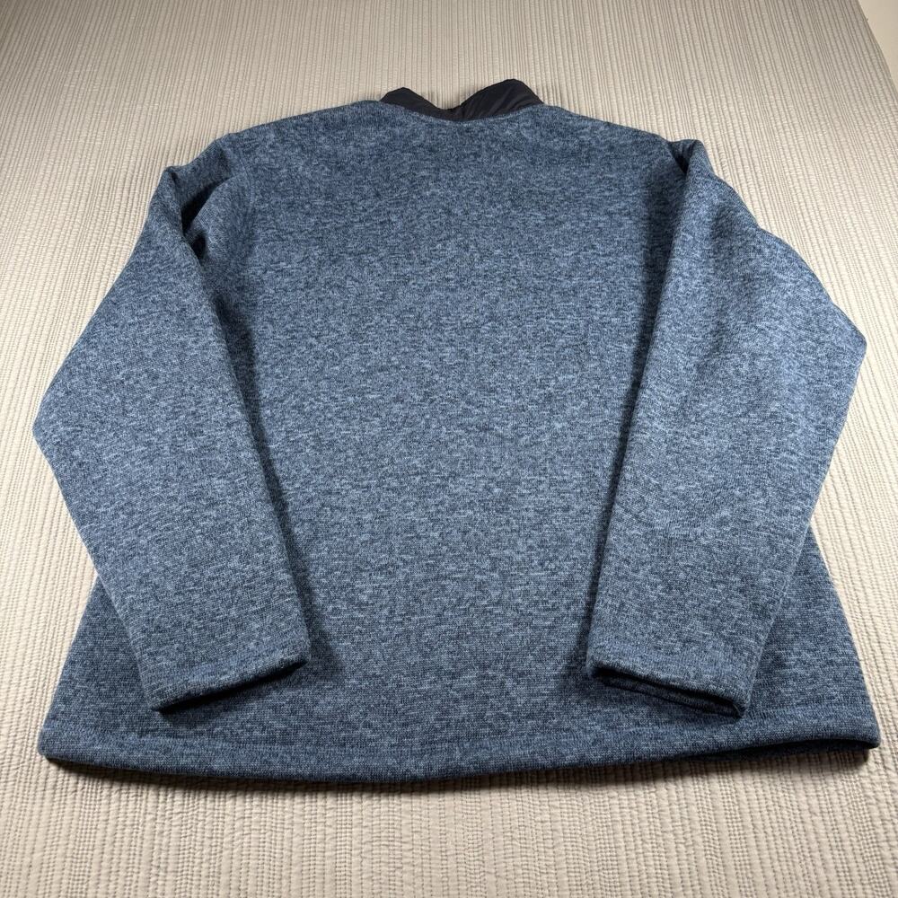 Eddie Bauer Pullover Men 2XL Blue 1/4 Zip Hiking Fleece Outdoors Gorpcore - Picture 9 of 9